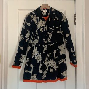 Freeway Womens Embroidered Navy Jacket